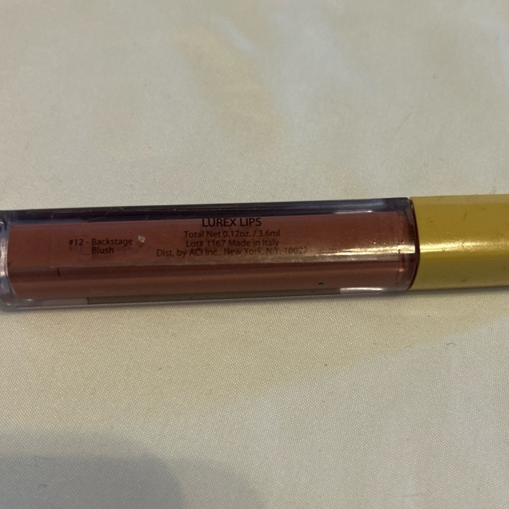 READY TO WEAR LIP LACQUER  Backstage BLUSH Lurex Lips FULL SIZE New